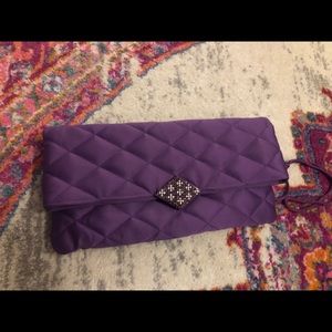 Kate Landry Purple Clutch